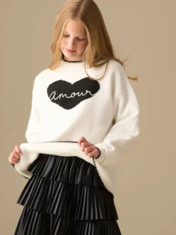 Angel & Rocket Natural Callie Amour Heart Jumper