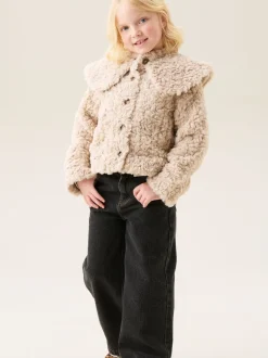 Angel & Rocket Natural Cecile Cape Collar Faux Fur Coat