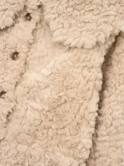 Angel & Rocket Natural Cecile Cape Collar Faux Fur Coat