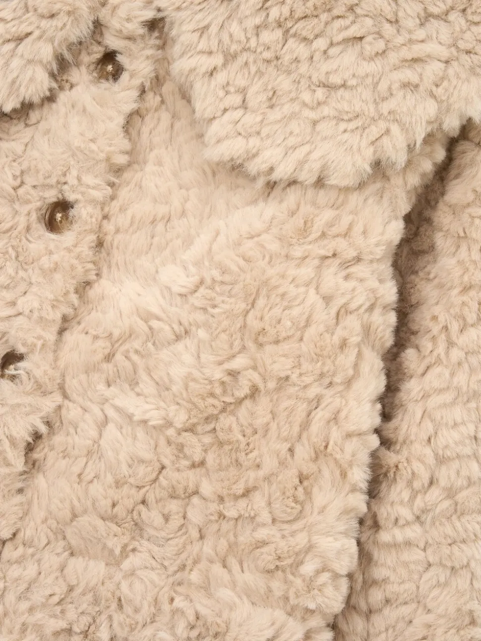 Angel & Rocket Natural Cecile Cape Collar Faux Fur Coat