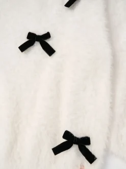 Angel & Rocket Natural Mia Velvet Bow Eyelash Jumper