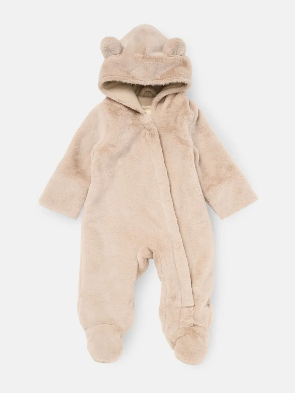 Angel & Rocket Natural Quinn Faux Fur Pramsuit