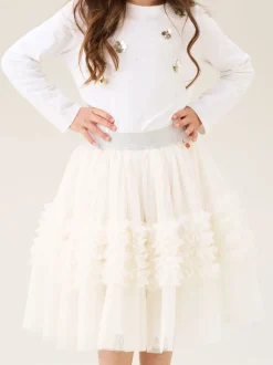 Angel & Rocket Natural Sallie Ruffle Mesh Skirt