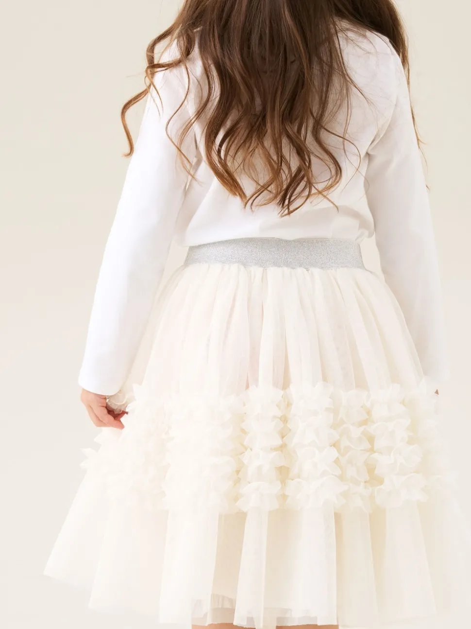 Angel & Rocket Natural Sallie Ruffle Mesh Skirt