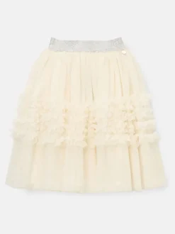 Angel & Rocket Natural Sallie Ruffle Mesh Skirt