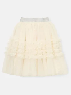 Angel & Rocket Natural Sallie Ruffle Mesh Skirt