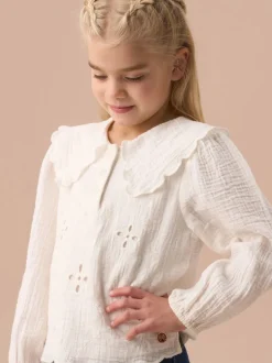 Angel & Rocket Off White Betty Stripe Long Sleeve Blouse