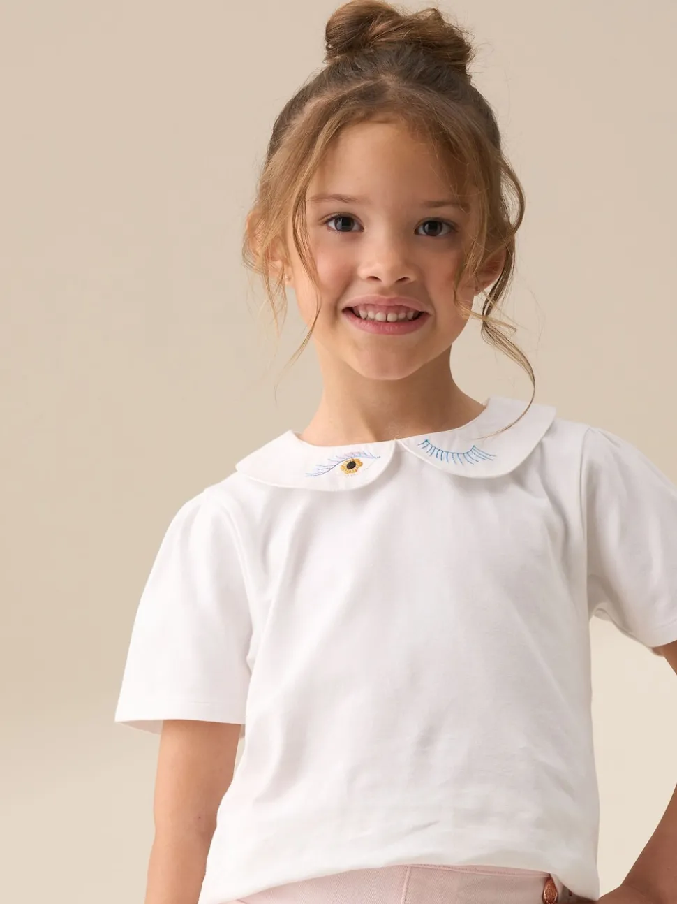 Angel & Rocket Off White Emily Peter Pan Collar Blouse