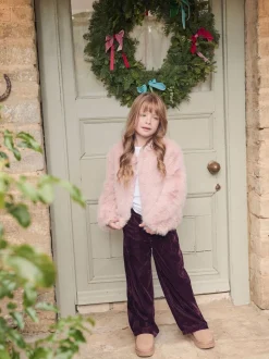 Angel & Rocket Pink Allegra Fur Coat
