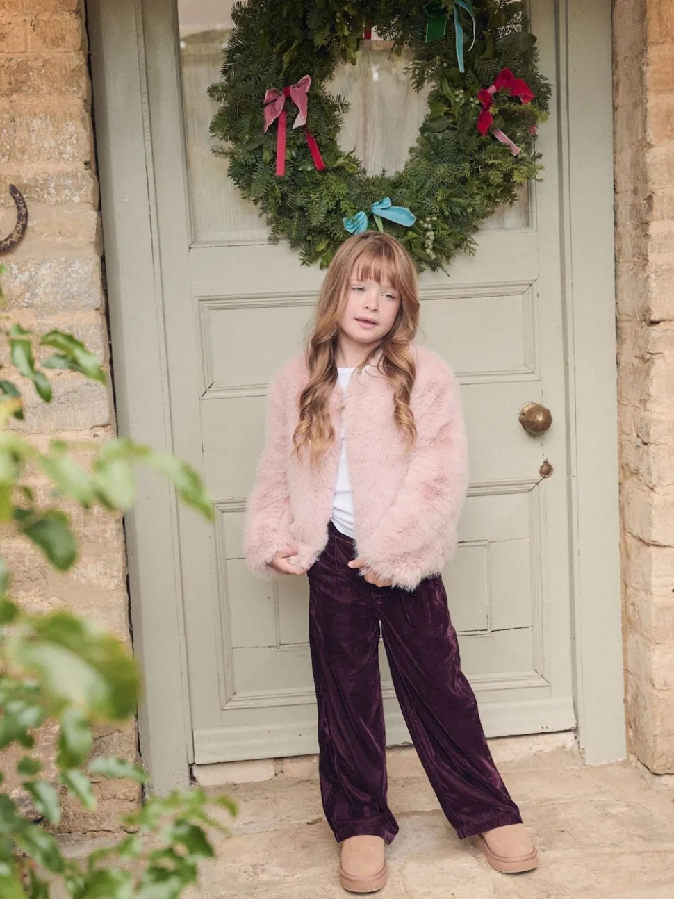 Angel & Rocket Pink Allegra Fur Coat
