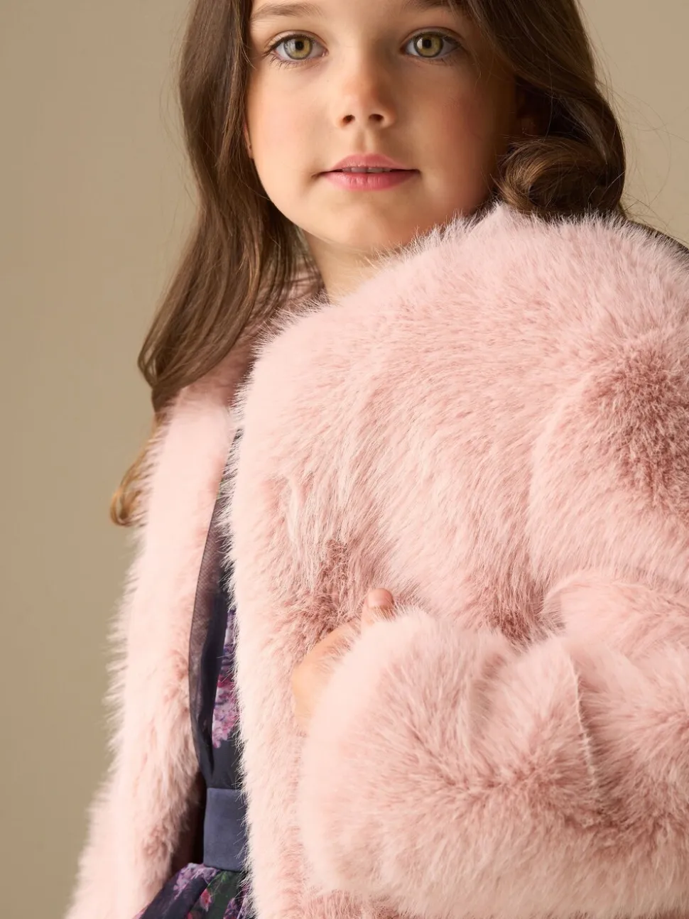Angel & Rocket Pink Allegra Fur Coat