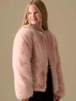 Angel & Rocket Pink Allegra Fur Coat