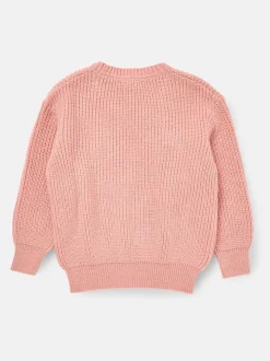 Angel & Rocket Pink Arya Knitted Bow Jumper