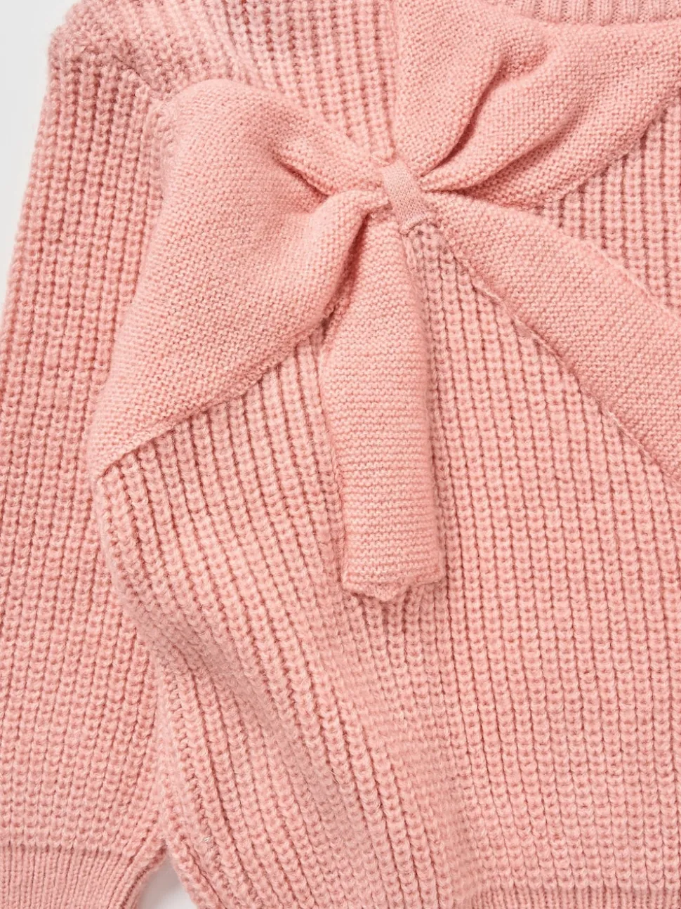 Angel & Rocket Pink Arya Knitted Bow Jumper