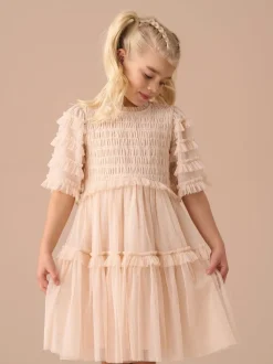 Angel & Rocket Pink Beau Embroidered Boho Dress