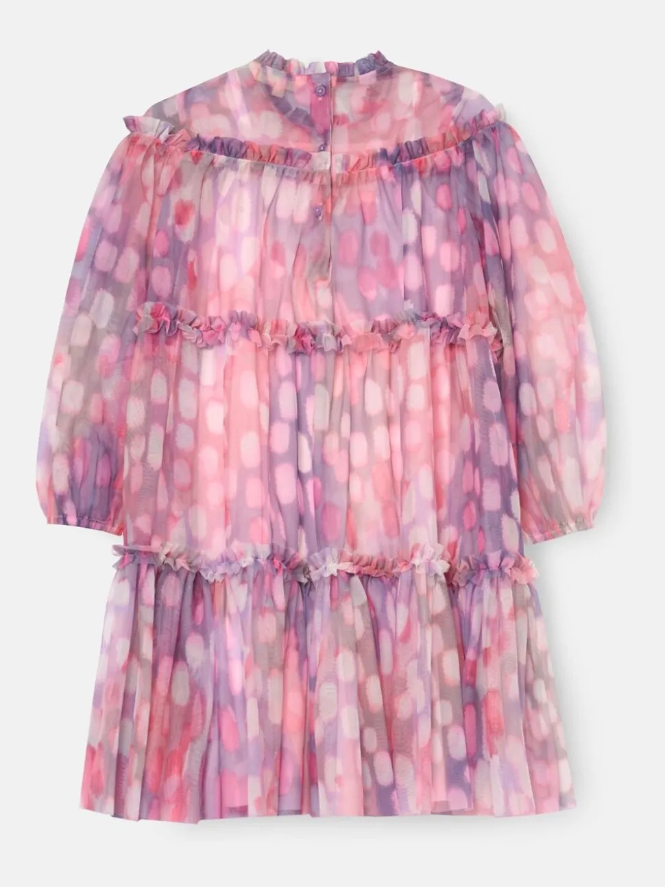 Angel & Rocket Pink Cara Printed Swing Mesh Dress