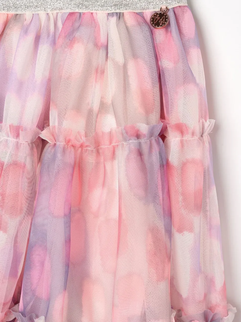 Angel & Rocket Pink Cara Printed Mesh Skirt