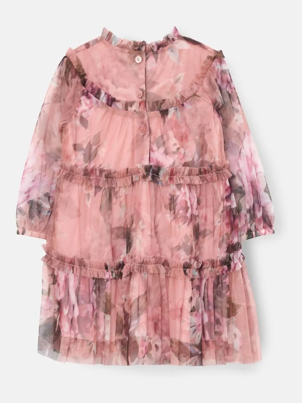 Angel & Rocket Pink Cara Print Mesh Dress
