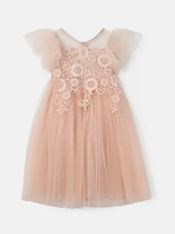 Angel & Rocket Pink Cascade Lace Anelise Dress
