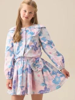 Angel & Rocket Pink Celia Petal Collar Blouse