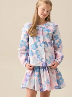 Angel & Rocket Pink Celia Petal Collar Blouse