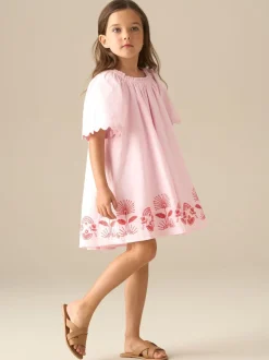 Angel & Rocket Pink Ciara Corsage Swing Dress