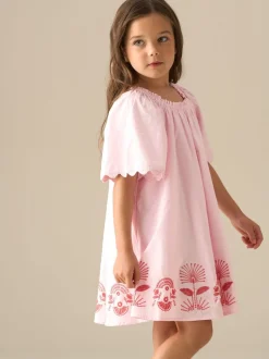 Angel & Rocket Pink Ciara Corsage Swing Dress