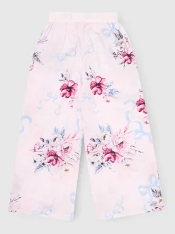 Angel & Rocket Pink Cleo Floral Wide Leg Trousers
