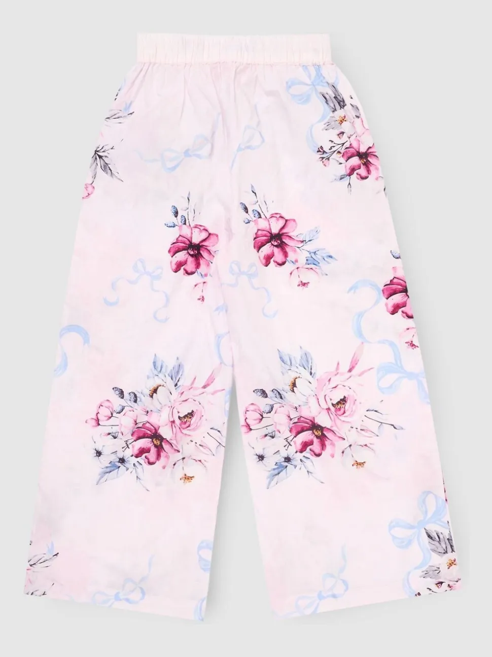 Angel & Rocket Pink Cleo Floral Wide Leg Trousers