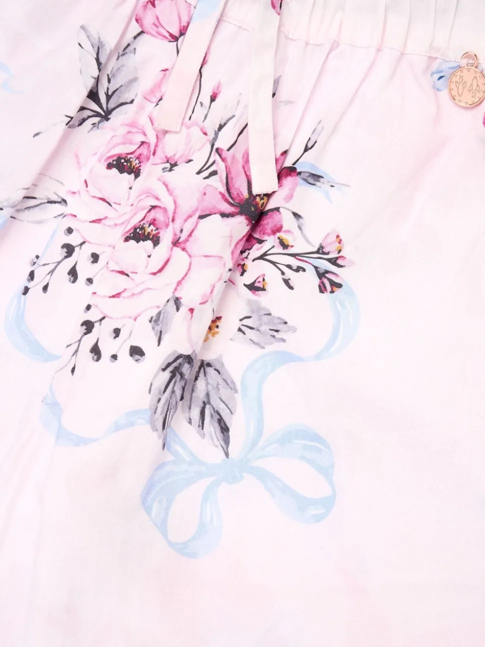 Angel & Rocket Pink Cleo Floral Wide Leg Trousers
