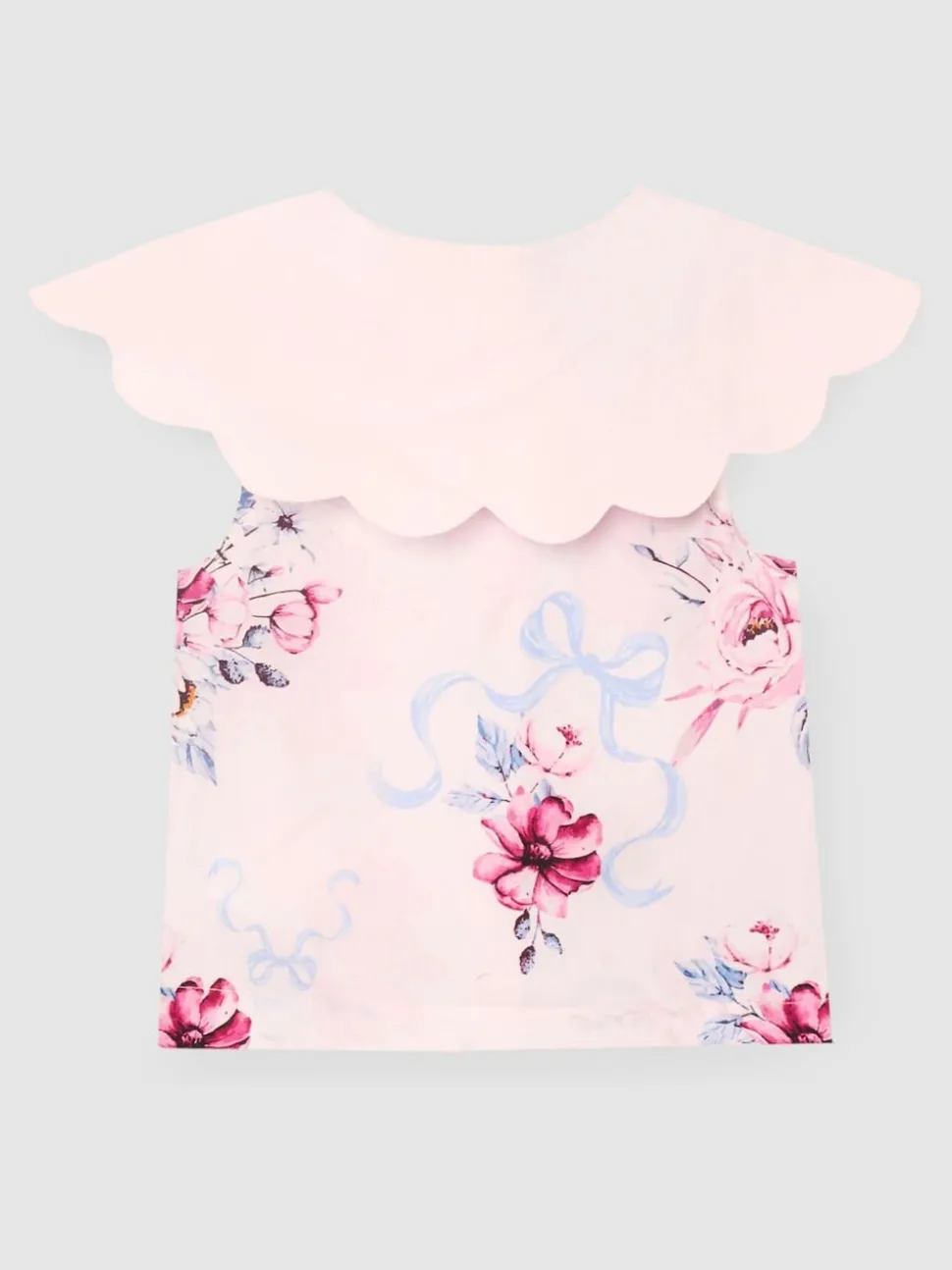 Angel & Rocket Pink Cleo Scallop Collar Blouse