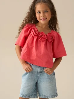 Angel & Rocket Pink Coletta Corsage Swing Blouse