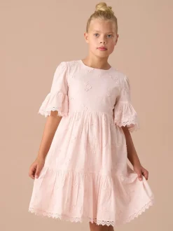 Angel & Rocket Pink 100% Cotton Natalia 3D Flower Dress