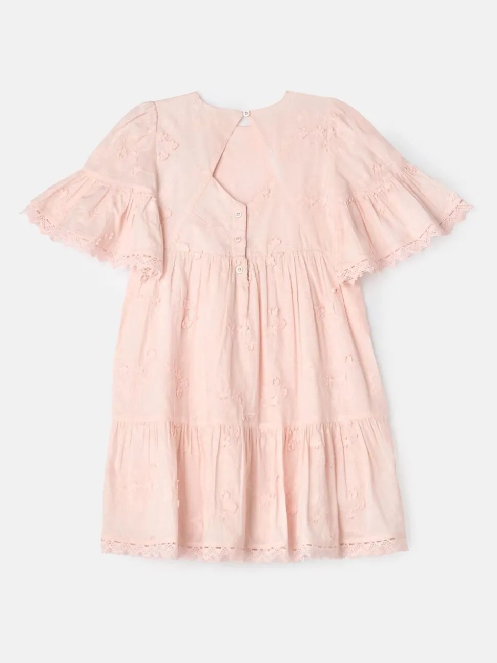 Angel & Rocket Pink 100% Cotton Natalia 3D Flower Dress