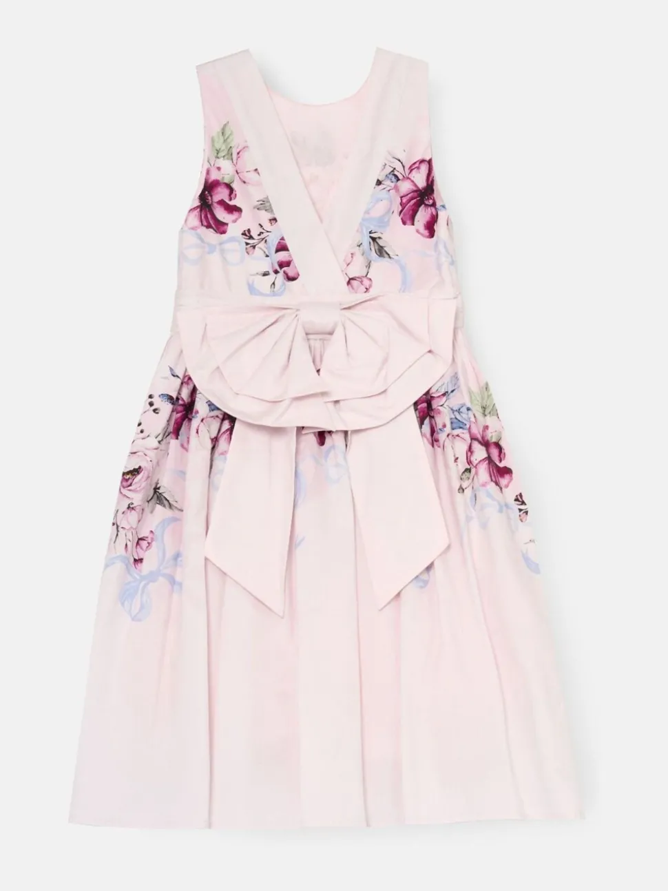Angel & Rocket Pink Elisa Print Bow Back Dress