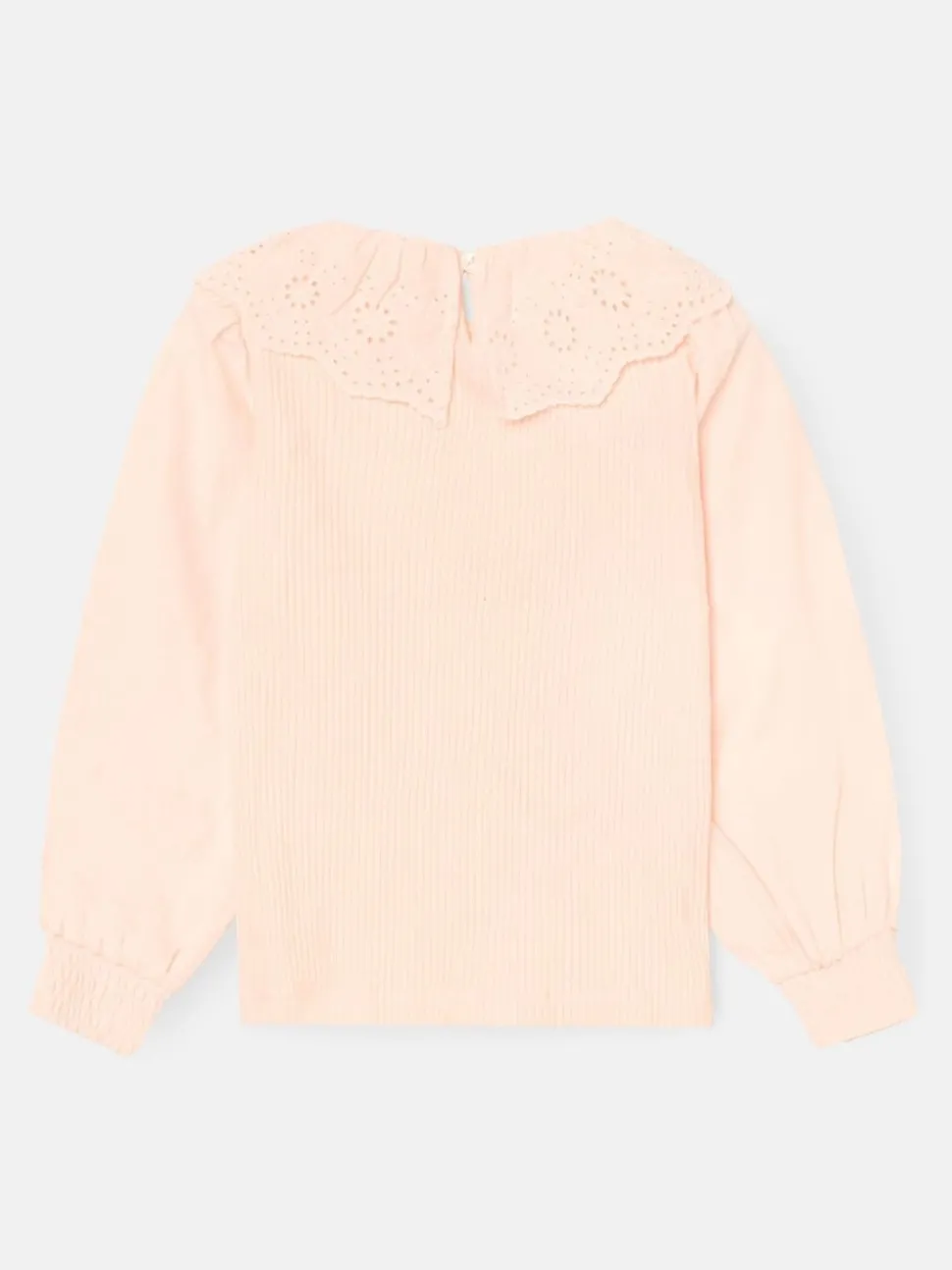Angel & Rocket Pink Elise Bow Collar Long Sleeve Blouse