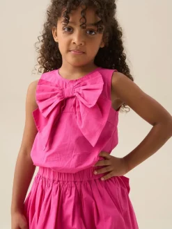 Angel & Rocket Pink Enya Bow Shell Blouse
