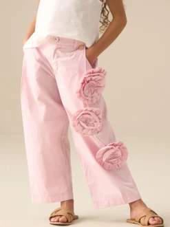 Angel & Rocket Pink Estelle Corsage Embellished Trousers