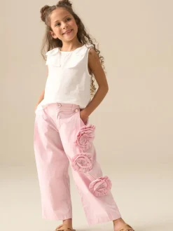 Angel & Rocket Pink Estelle Corsage Embellished Trousers