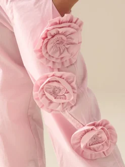 Angel & Rocket Pink Estelle Corsage Embellished Trousers