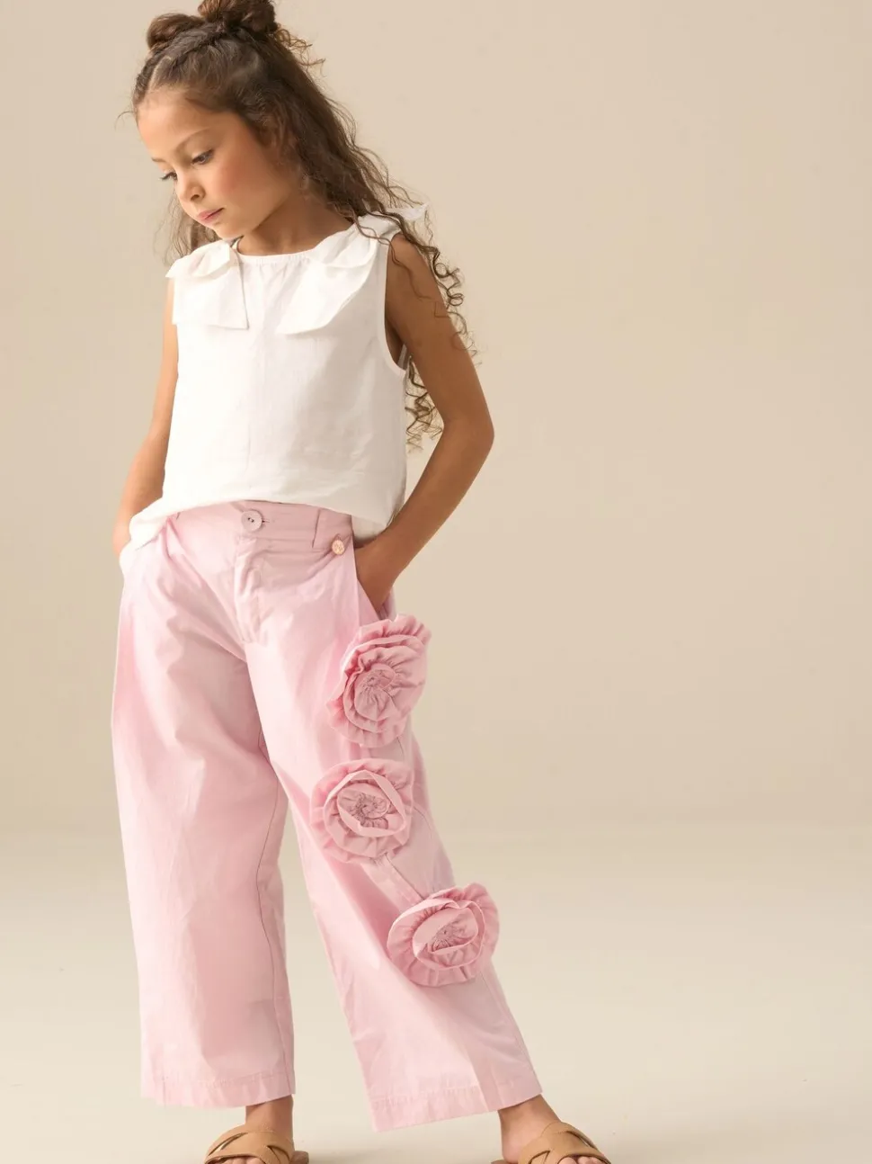 Angel & Rocket Pink Estelle Corsage Embellished Trousers