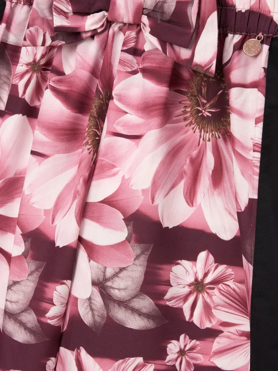 Angel & Rocket Pink Fleur Printed Wide Leg Trousers