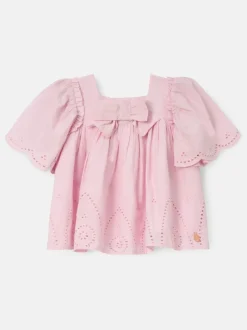 Angel & Rocket Pink Flo Woven 100% Cotton Top
