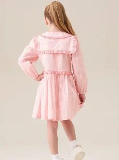 Angel & Rocket Pink Frankie Candy Stripe Shirt Dress