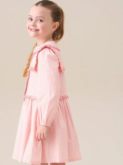 Angel & Rocket Pink Frankie Candy Stripe Shirt Dress