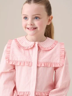 Angel & Rocket Pink Frankie Candy Stripe Shirt Dress