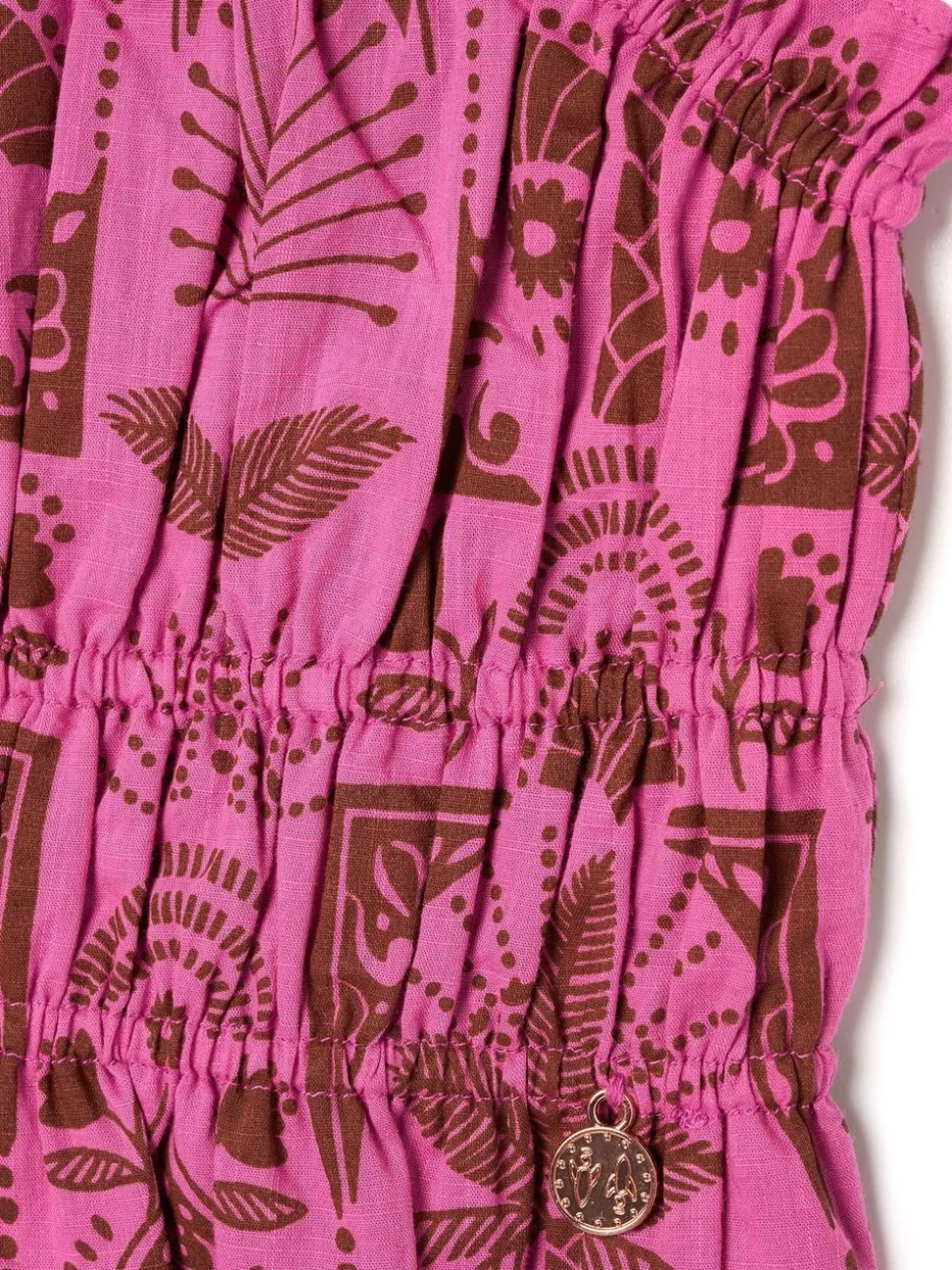 Angel & Rocket Pink Izzy Palm Print Top