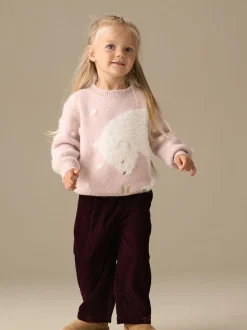 Angel & Rocket Pink Izzy Polar Bear Jumper