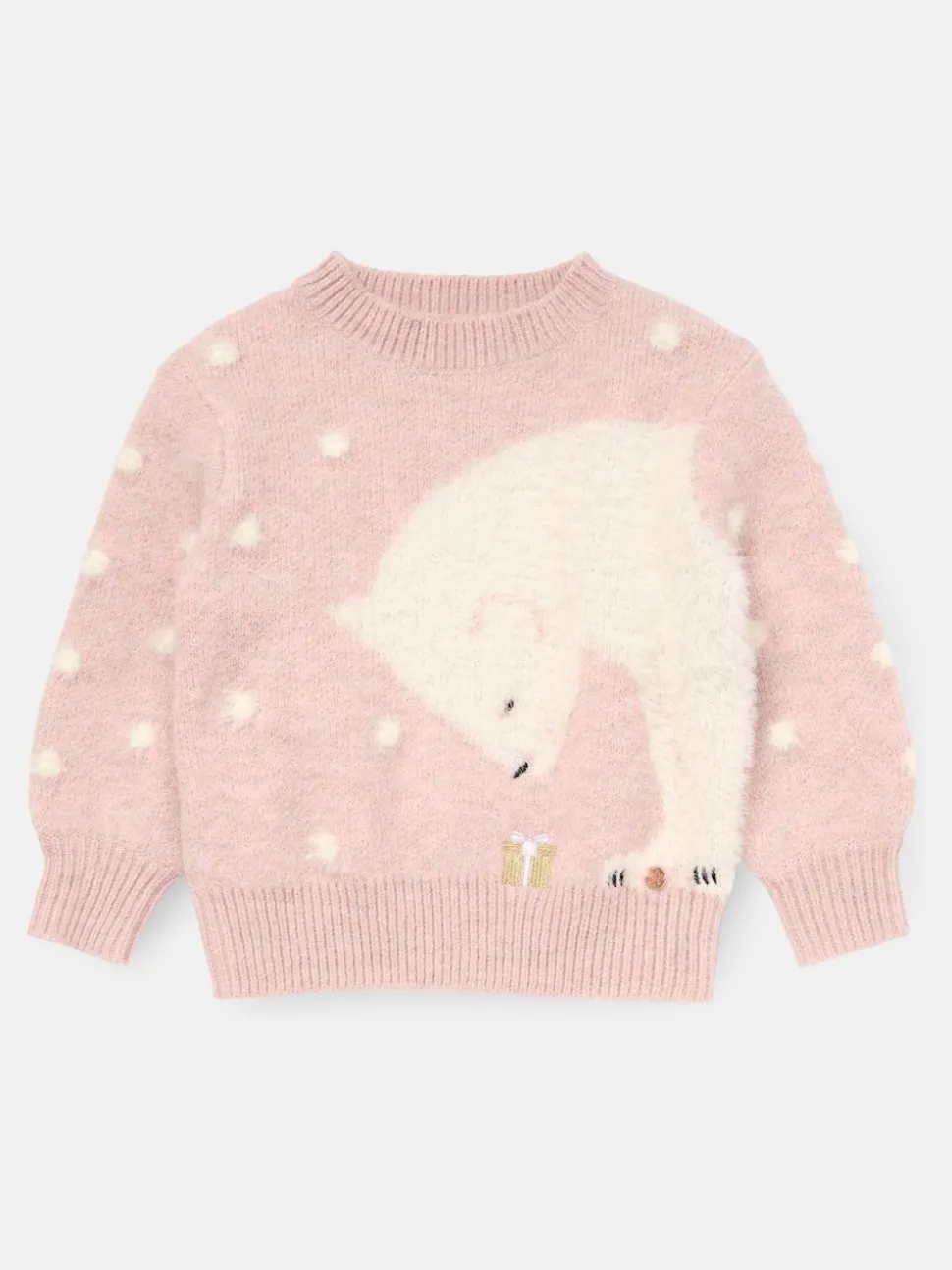 Angel & Rocket Pink Izzy Polar Bear Jumper