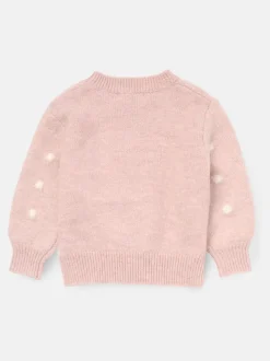 Angel & Rocket Pink Izzy Polar Bear Jumper